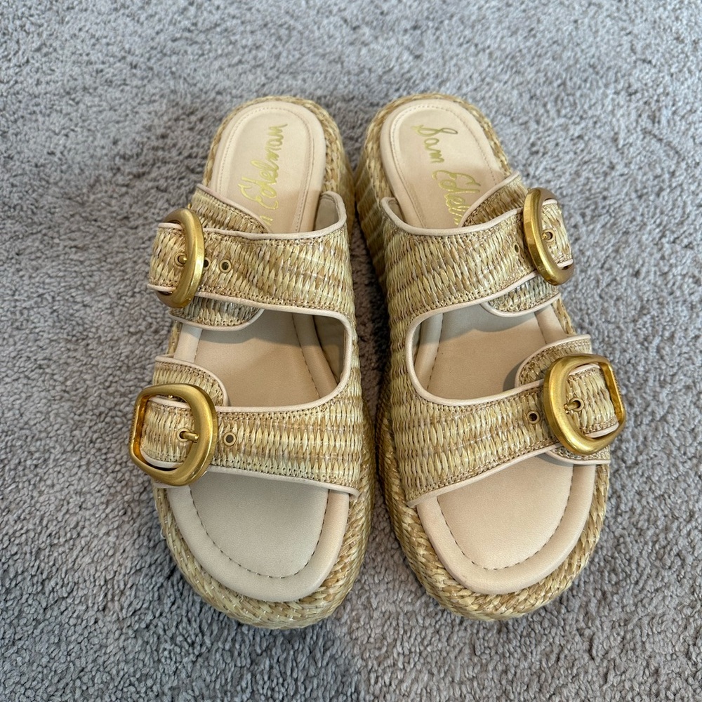 Sam Edelman Nerissa Sandal in Neutral - Size 10